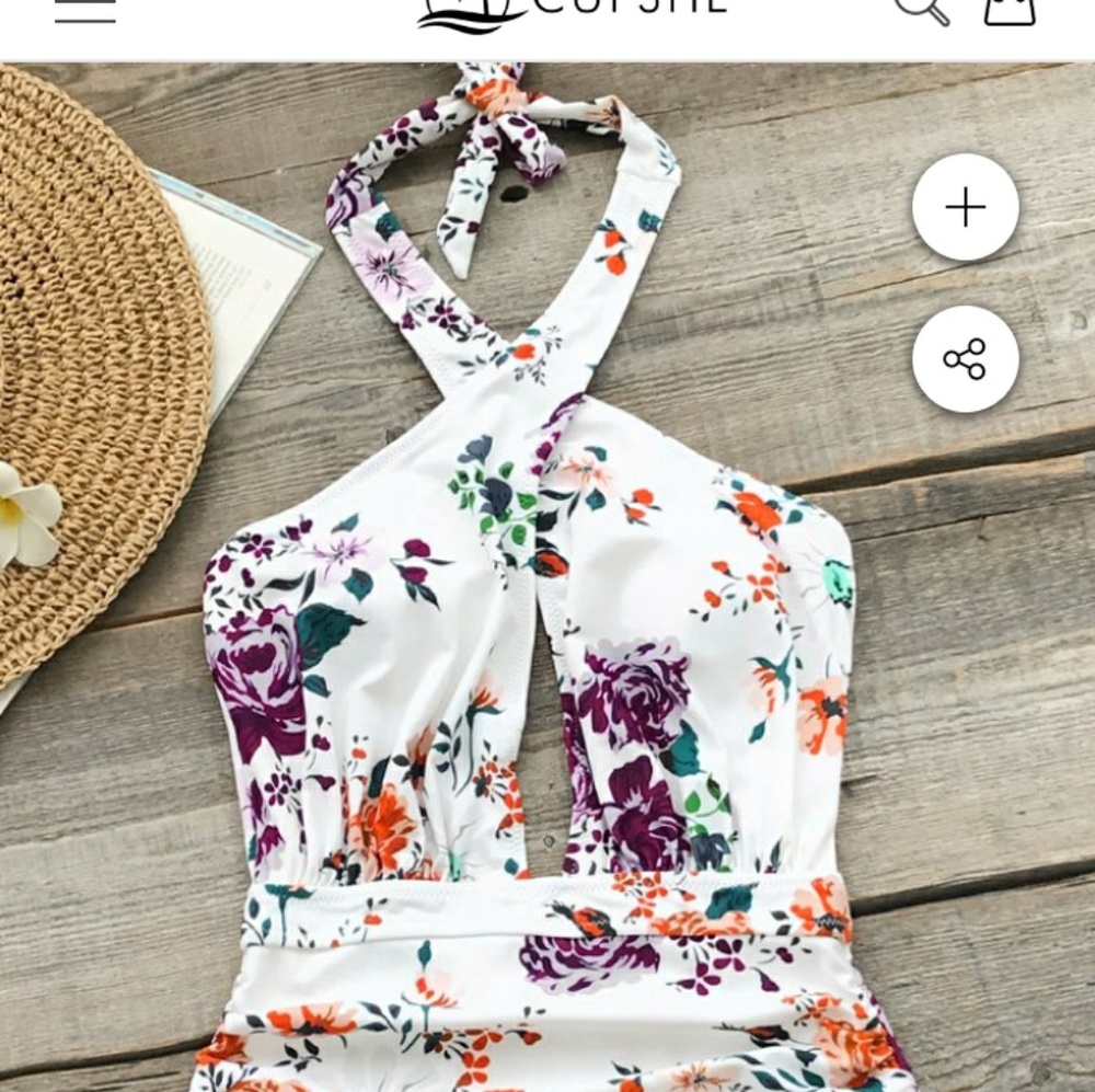 **PRICE IS FIRM**Floral one peice swimsuit